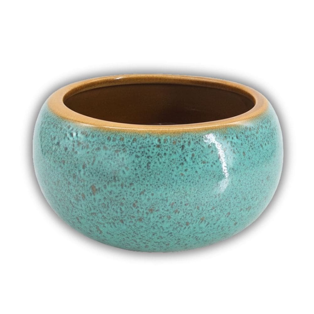 Vaso Bacia Cerâmica (13) Verde Caramelo BURGUINA