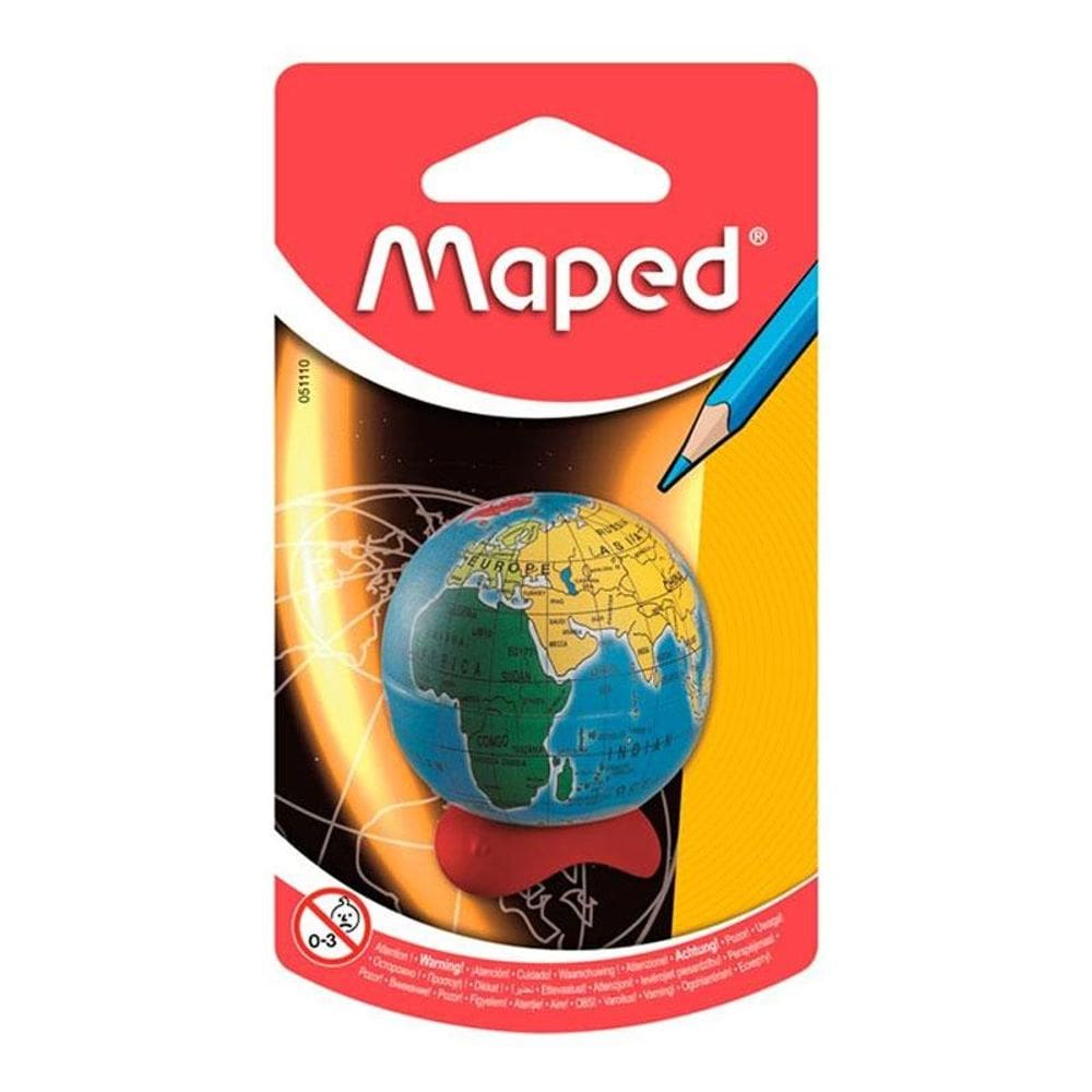 Apontador com coletor Globo 1 furo - 051110 - Maped