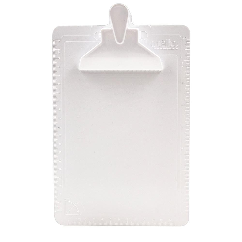 Prancheta 1/2 Ofício Dello Plástica 3008 Branca