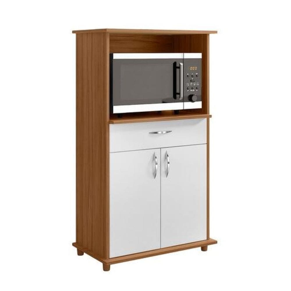 Balcão Forno E Micro Nt3070 Notável Freijó Trend Branco