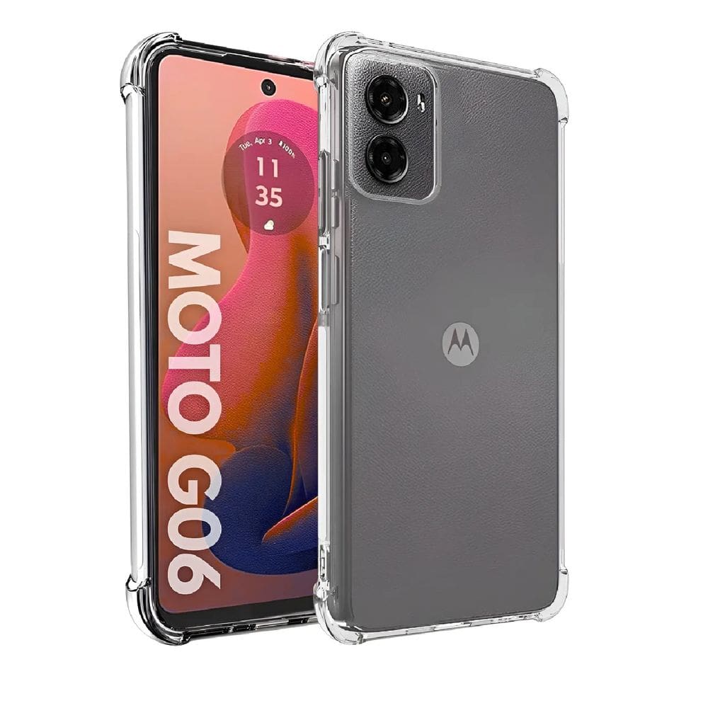 Capa Capinha Antishock Reforçada Transparente Para Motorola Moto G06 / G06 Power