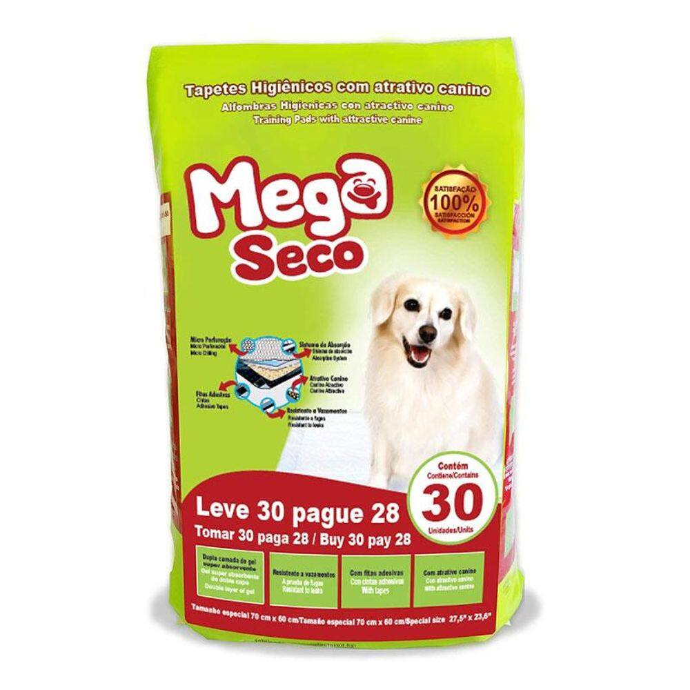 Tapete higiênico para cães 65x60cm c/ 30 unid 265 Multilaser