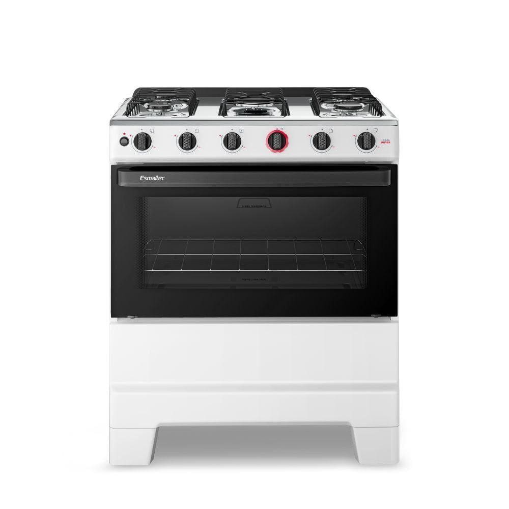 Fogao Ideal Super 5 Bocas 84L Esmaltec Branco Bivolt