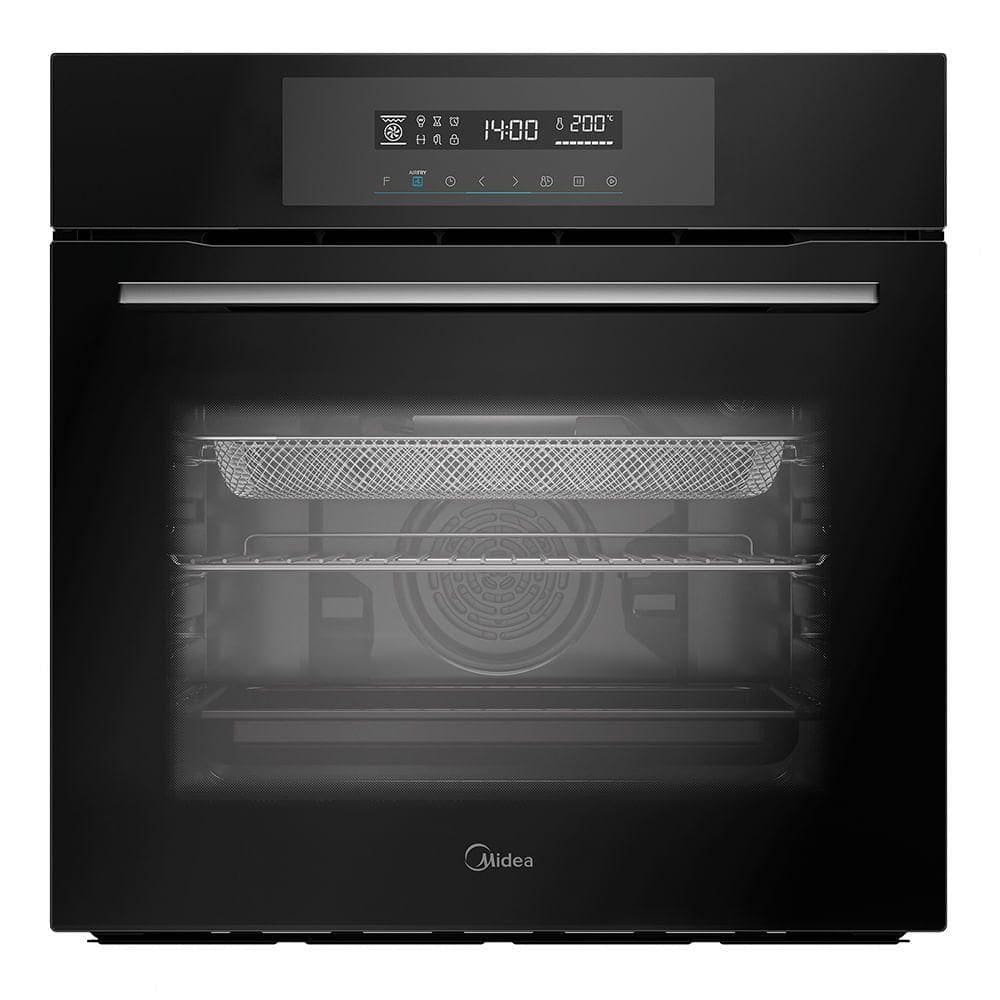 Forno Elétrico De Embutir 80L Touch Com Air Fryer Midea TST80P2 220V