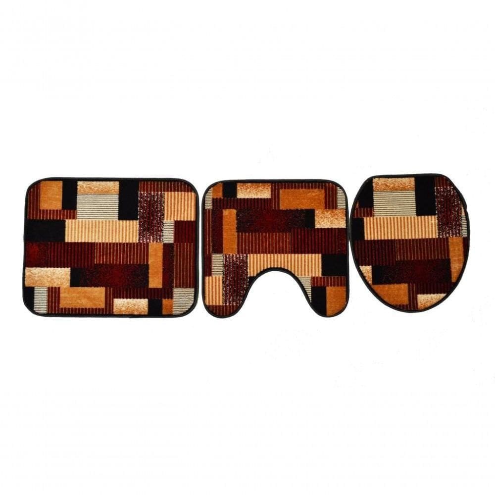 Jogo De Banheiro Royal Luxury Artistic-1 Kit Com 3 Pecas