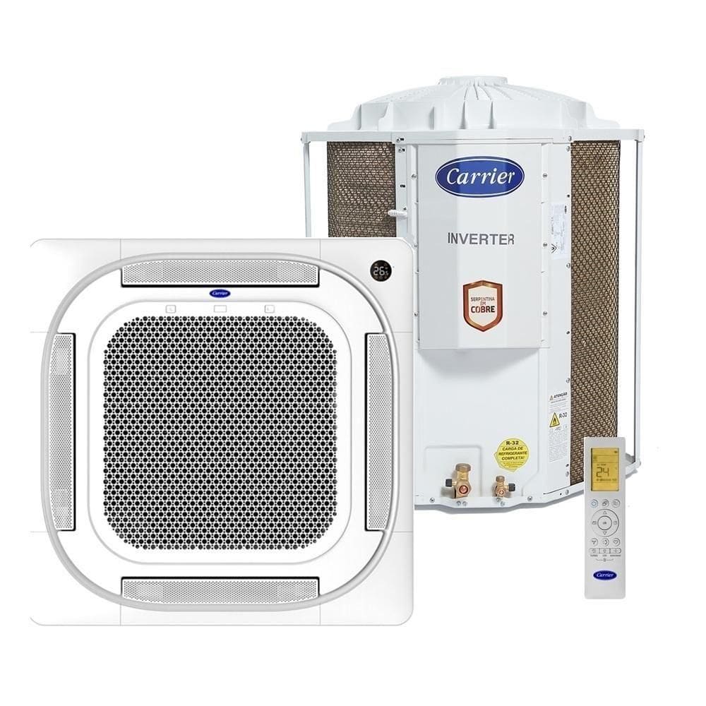 Ar Condicionado Split Carrier Cassete Inverter 36.000 BTU/h Quente/Frio Monofásico Branco 220V
