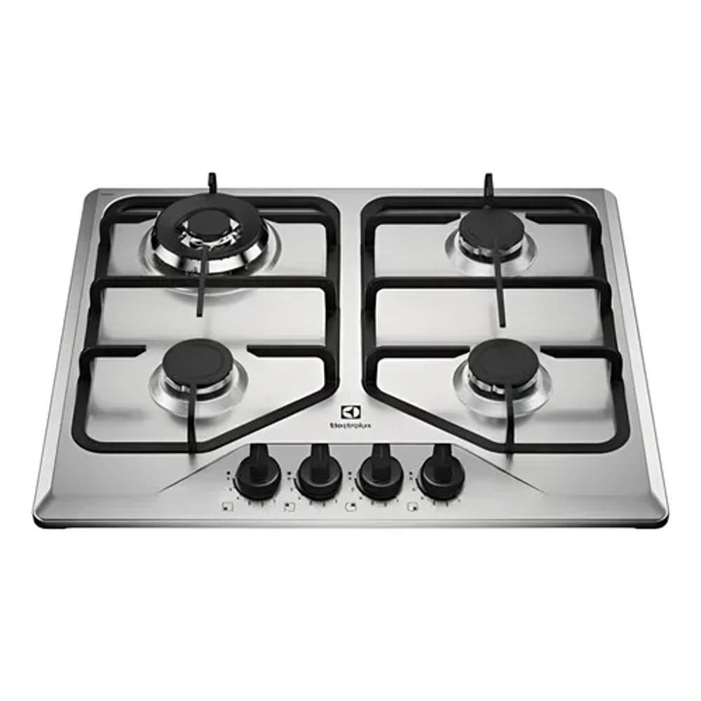 Cooktop 4 Bocas a Gás Electrolux KE4XC Multi Chama, Trempes em Ferro Fundido, Acendimento Automático Bivolt