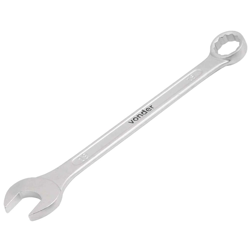 Chave Combinada 19mm Aço Cromado Vanádio Reta - 3742190000 - VONDER