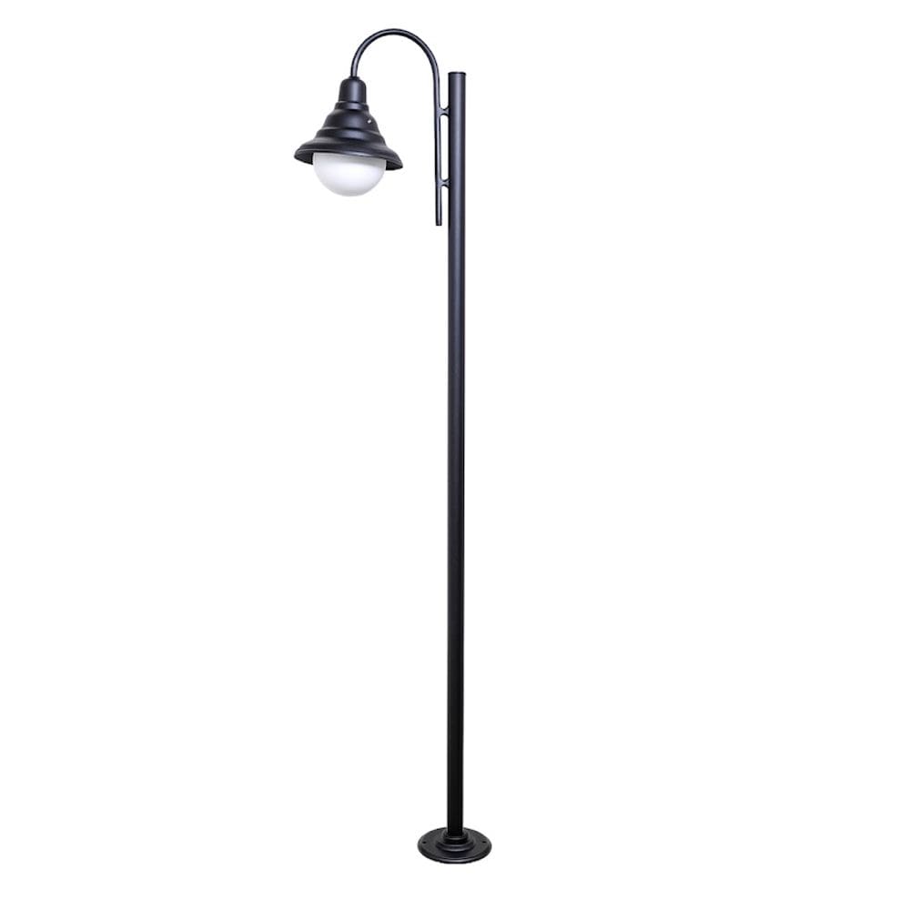 Poste Luminária Colonial Ipanema Extra Jardim Alumínio 1,50m