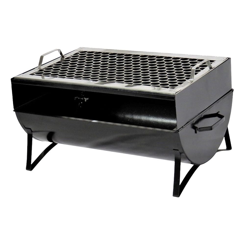 Churrasqueira Praia Campo Aço Carbono e Grelha FE 44x30x24cm