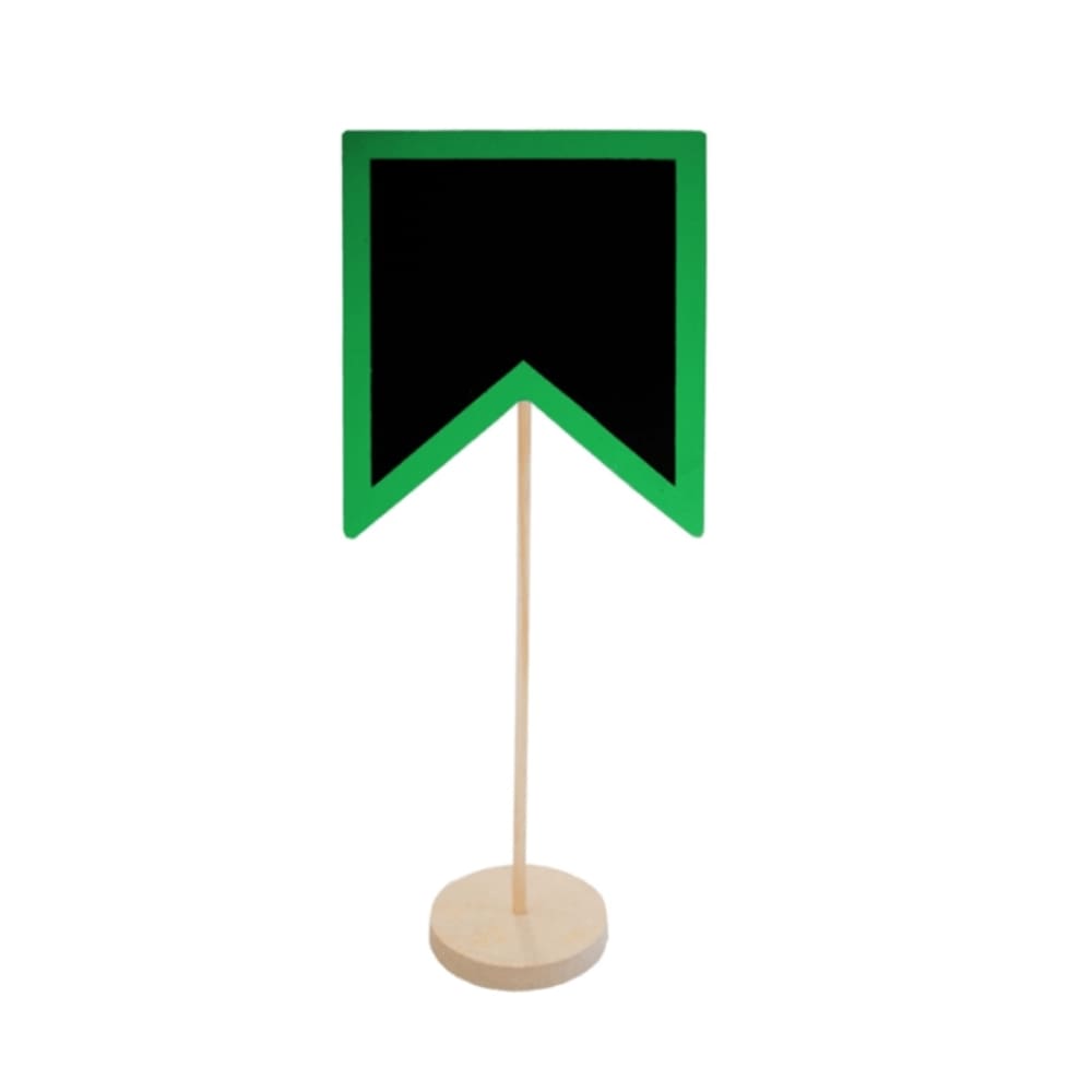 Mini Lousa Decorativa Bandeirinha Junina Verde