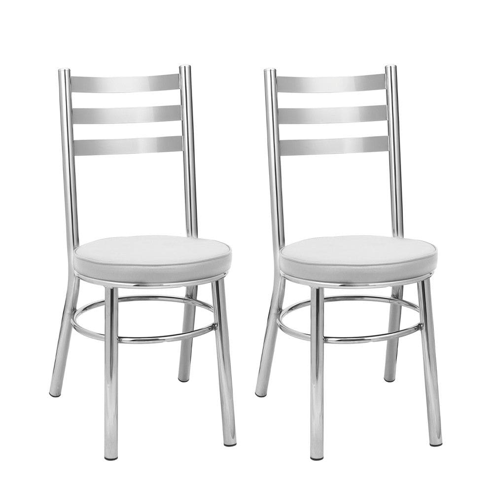 Kit 2 Cadeiras Cromadas CC80 Debrum Treparoni