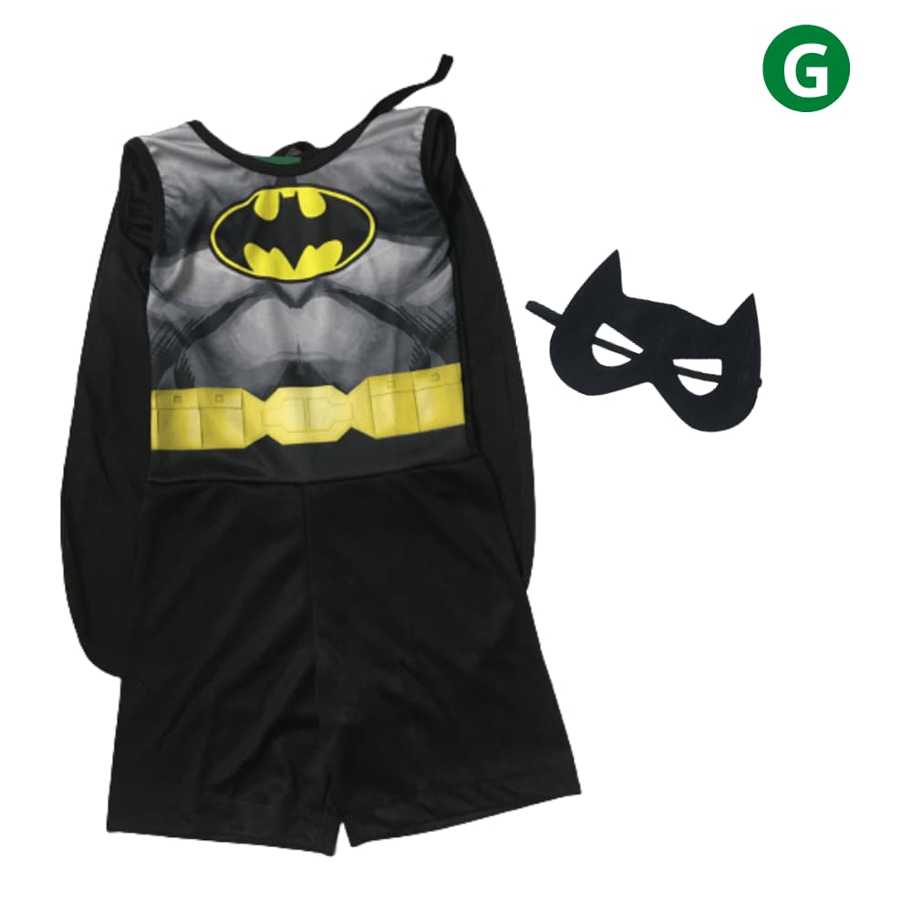 Kit Fantasia Super Herói Morcego Infantil G