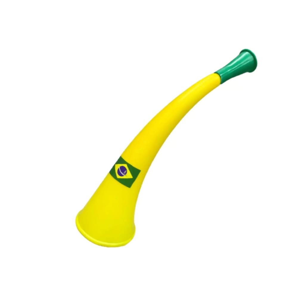 Corneta Verde e Amarela Brasil 28cm Fantasias Radicais