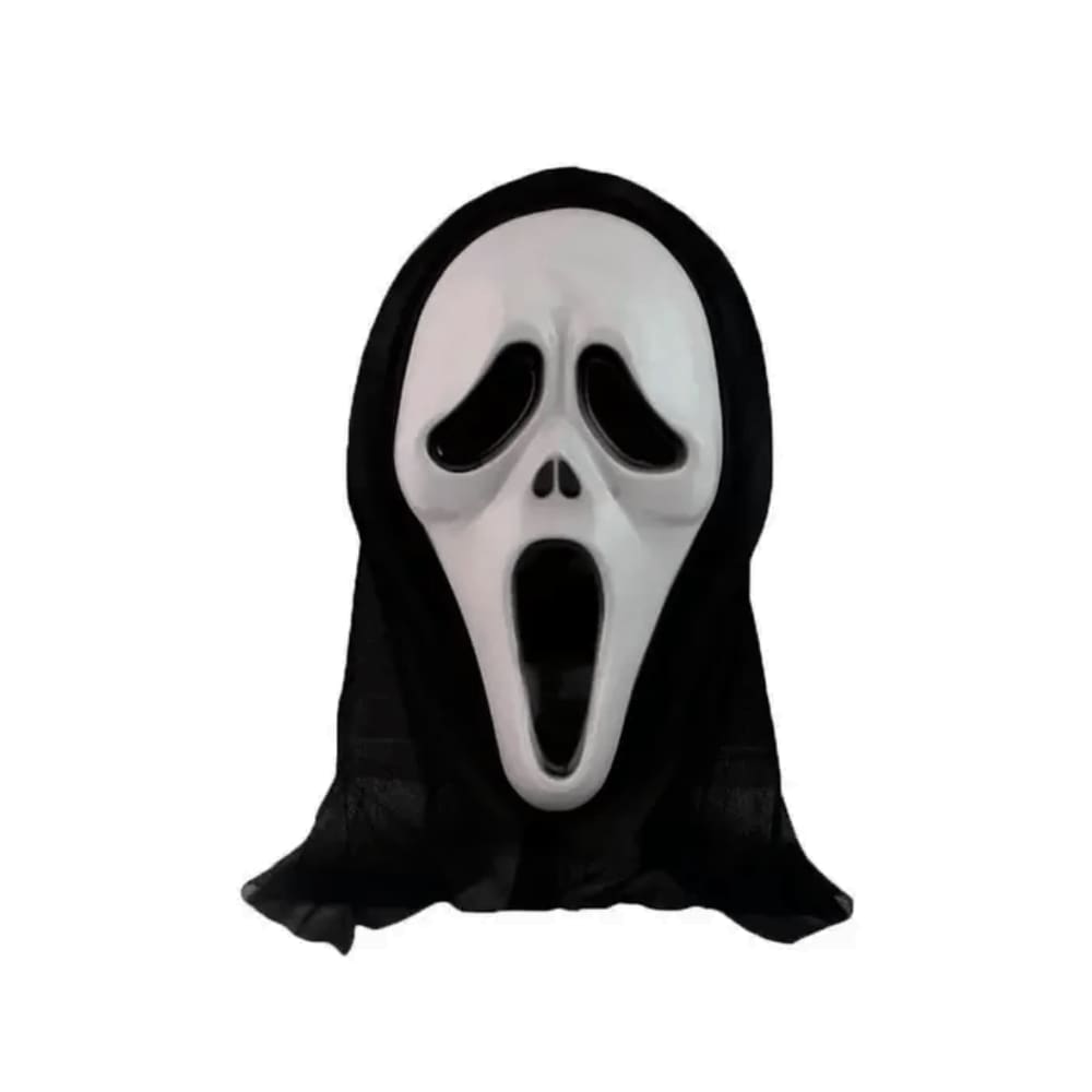 Máscara Plástica Halloween Pânico com Capuz Toymaster