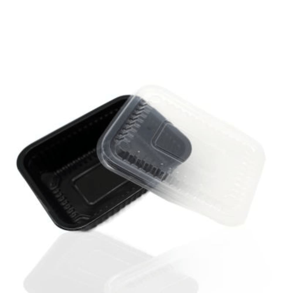 Bandeja PP3 700ml Preta C/200 Starpack