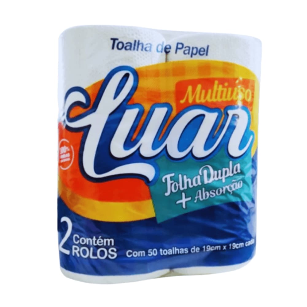 Papel Toalha Pacote com 2 Rolos Luar
