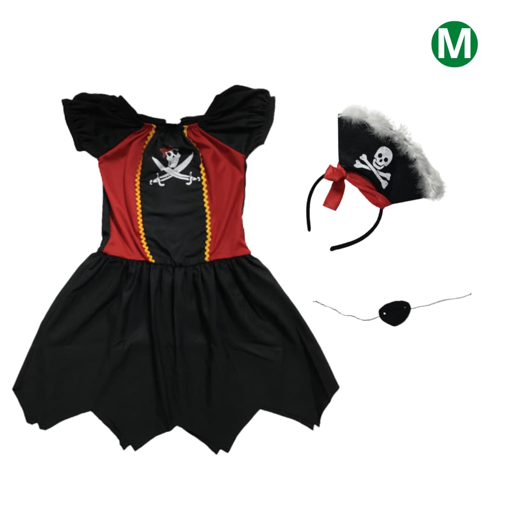 Kit Fantasia Pirata Menina Infantil M