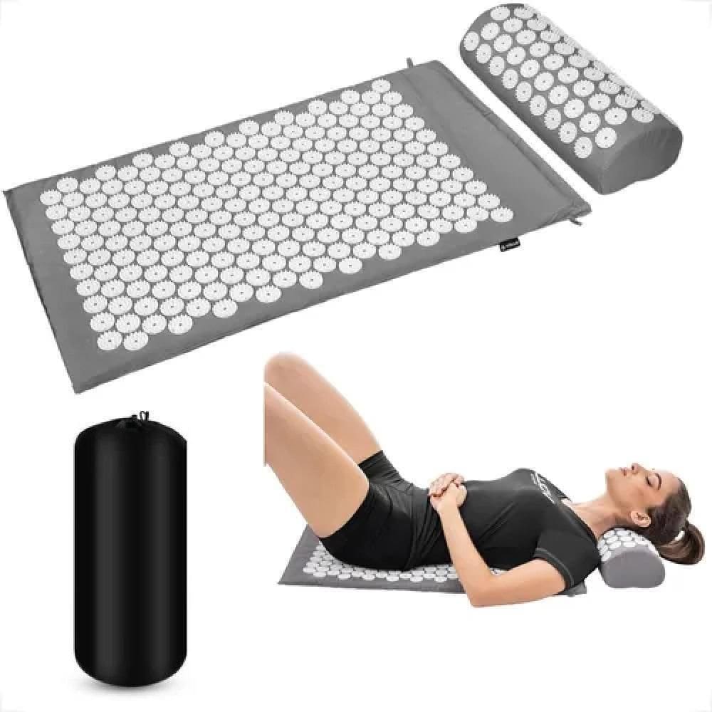 Tapete Colchonete Travesseiro Acupuntura Acupressão Yoga Massageador Zen Pillow Alivio Dores