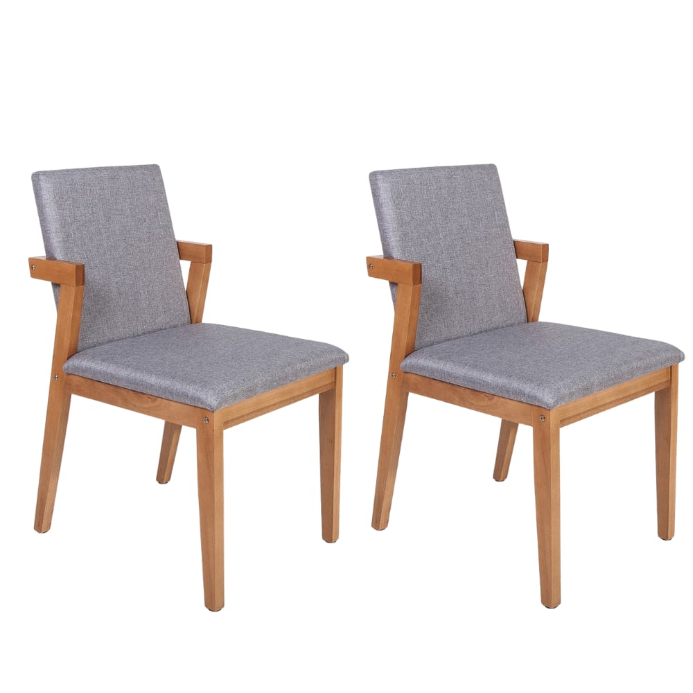 Conjunto 2 Cadeiras Estofadas Luna