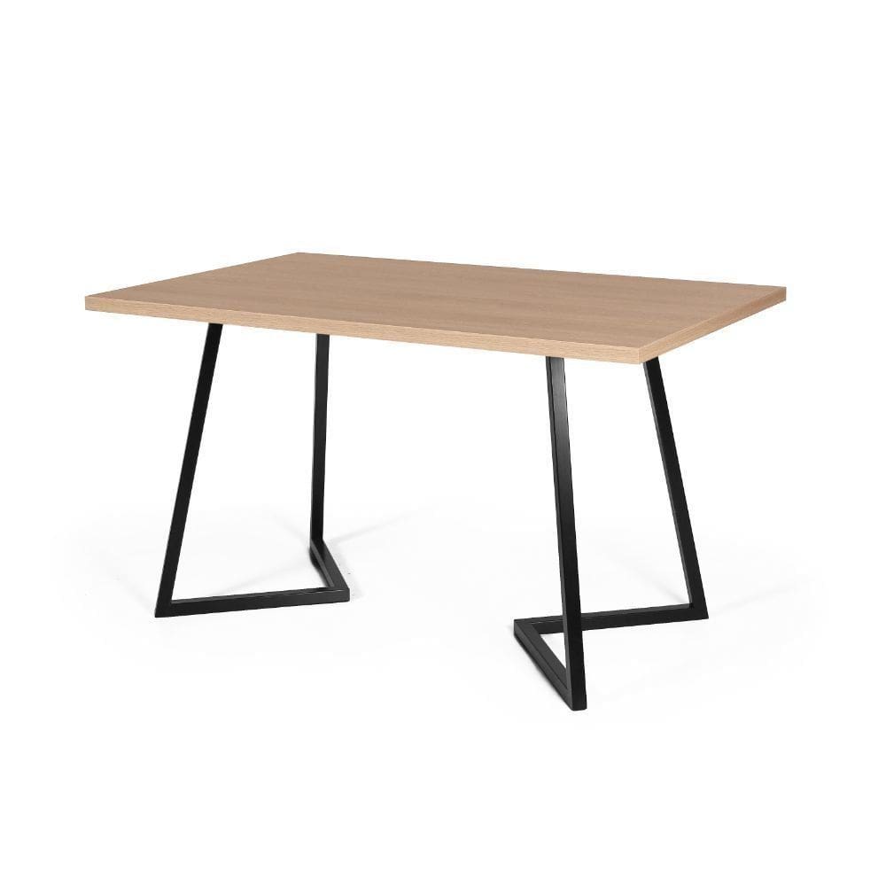 Mesa de Jantar 6 Lugares Retangular 180x90 Industrial Rigo - Straub Web