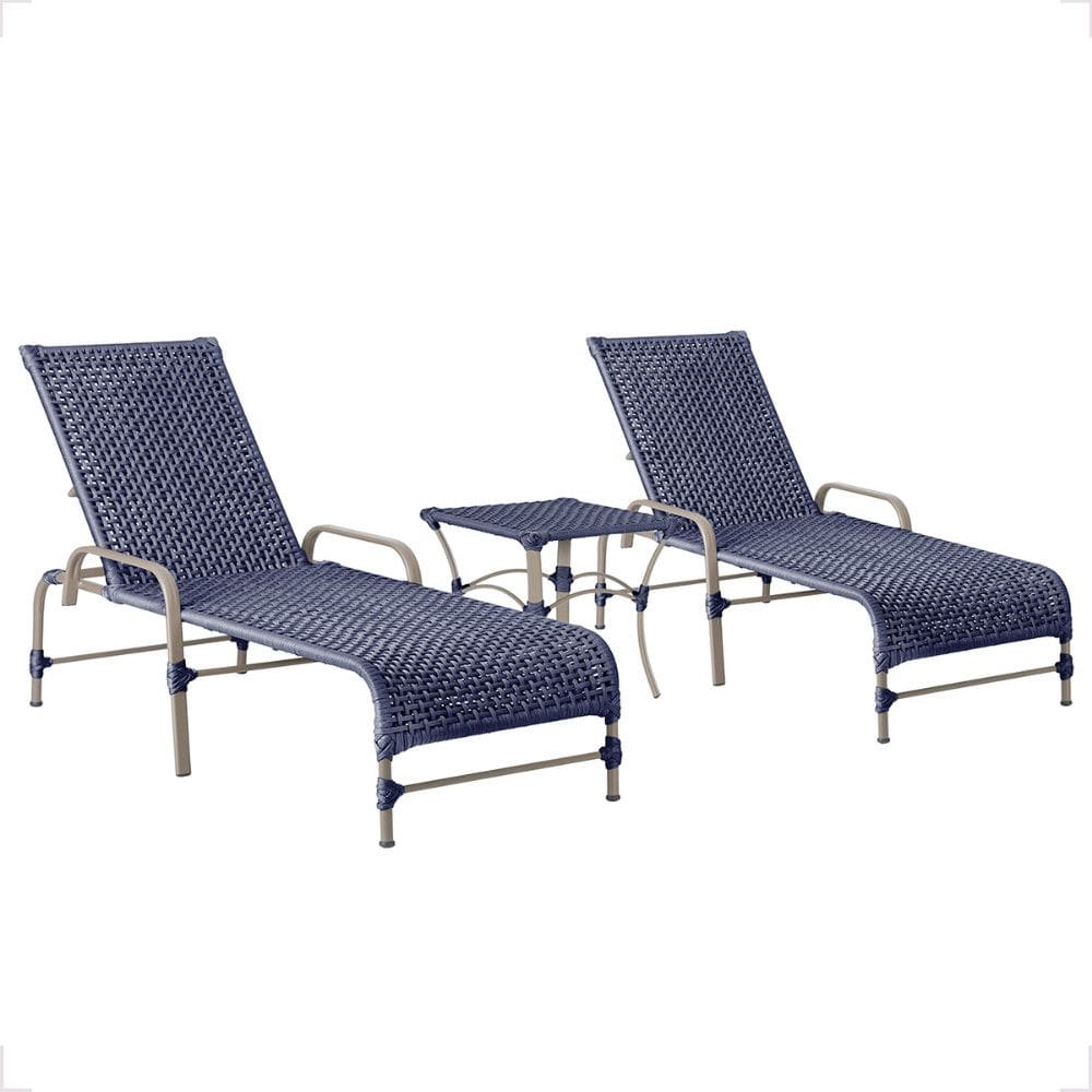 2 Espreguiçadeiras Catar e 1 Mesa Garden Trama