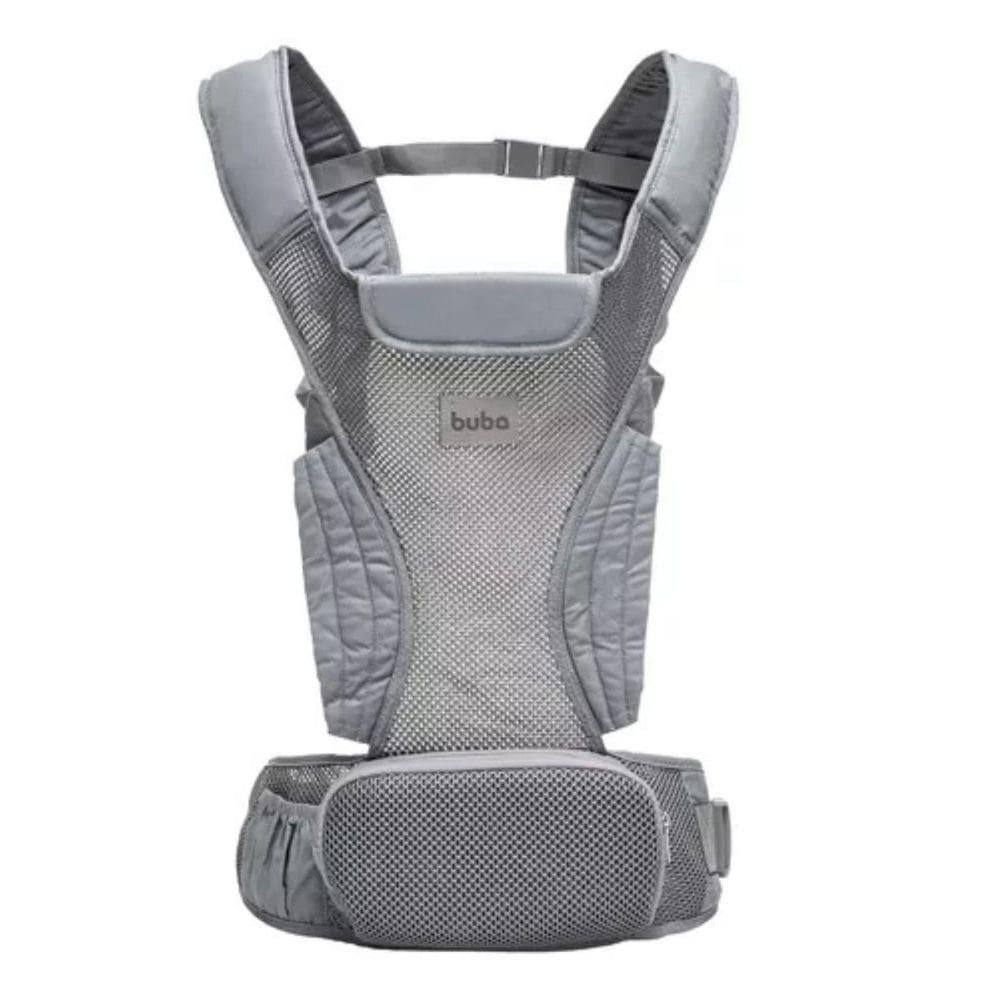 Mochila Canguru 3 Posições Ergonômica +3m Dobrável Suporta até 15kg Babador Removível Buba