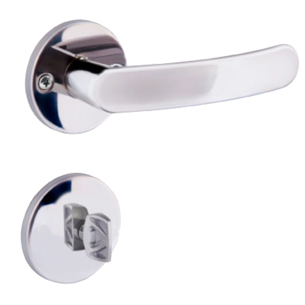 Fechadura de Aço Inox Polido Premium /11 para Banheiro - 24871 - ALIANÇA