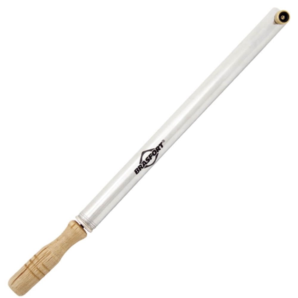 Bomba de Ar Manual com Bico Frontal Cromada com Cabo de Madeira - 8895 - BRASFORT