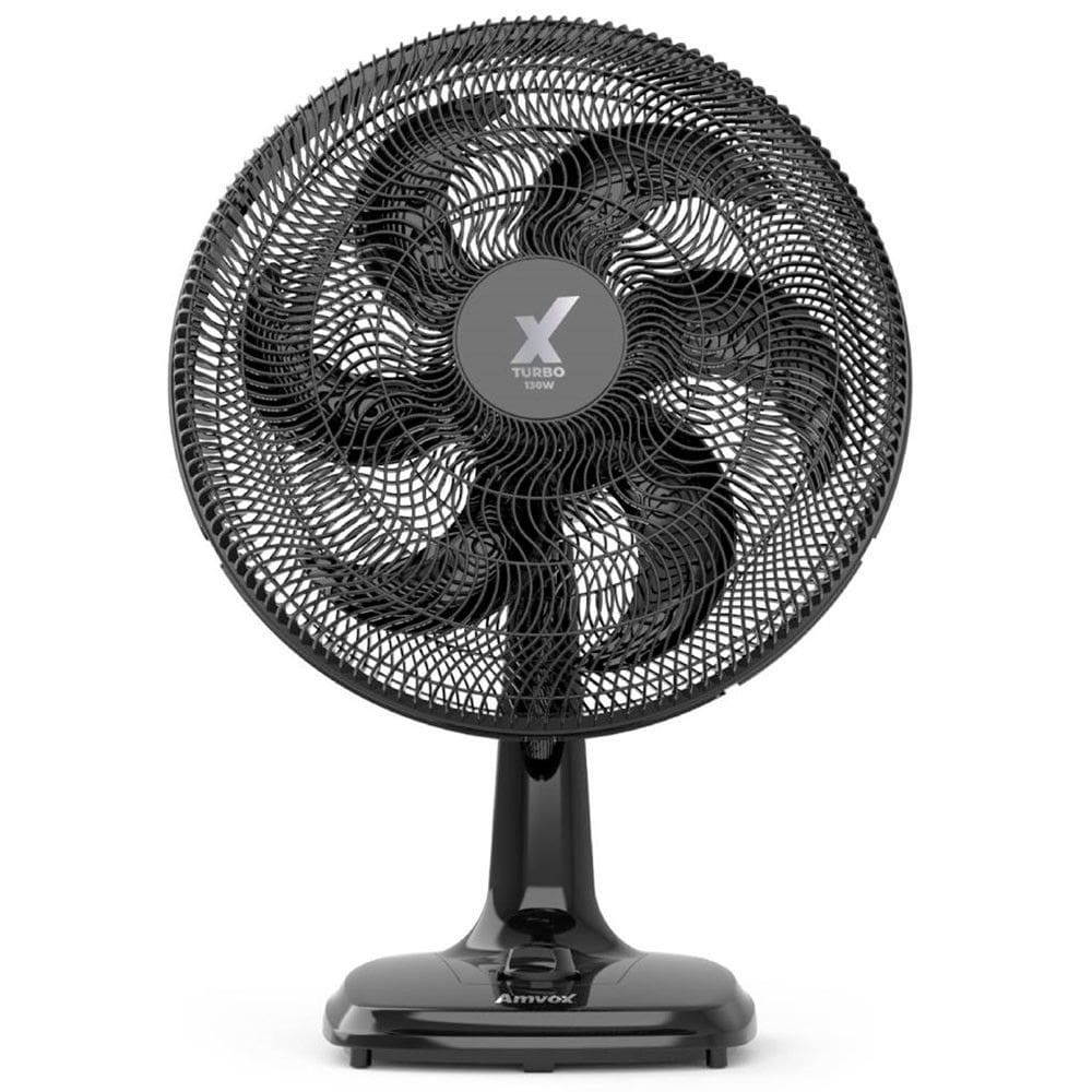 Ventilador de Mesa Amvox Turbo AMV 4126 Preto