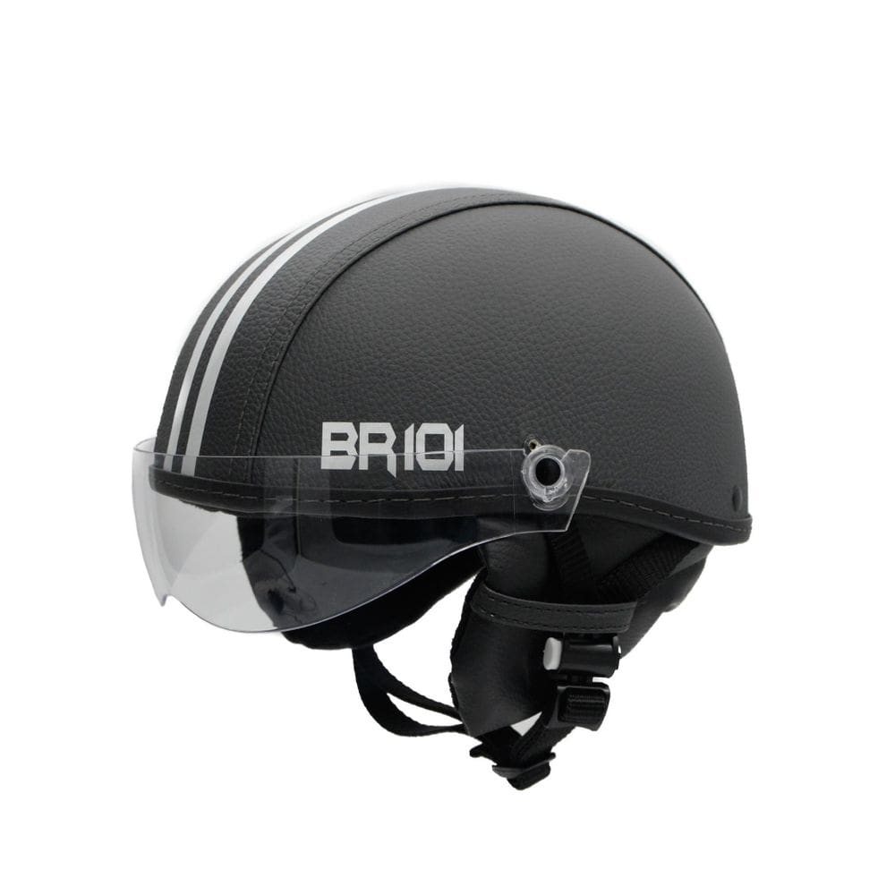 Capacete Coquinho Scooter Elétrica Bike Grafite Viseira