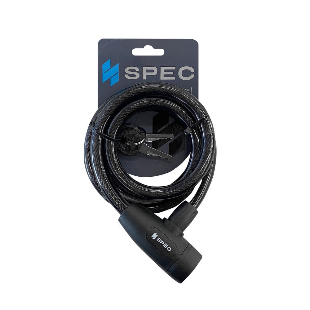 Cadeado Bike Moto Articulado Espiral 12X1200mm Com Chave Protetor Tambor Anti Furto E Roubo