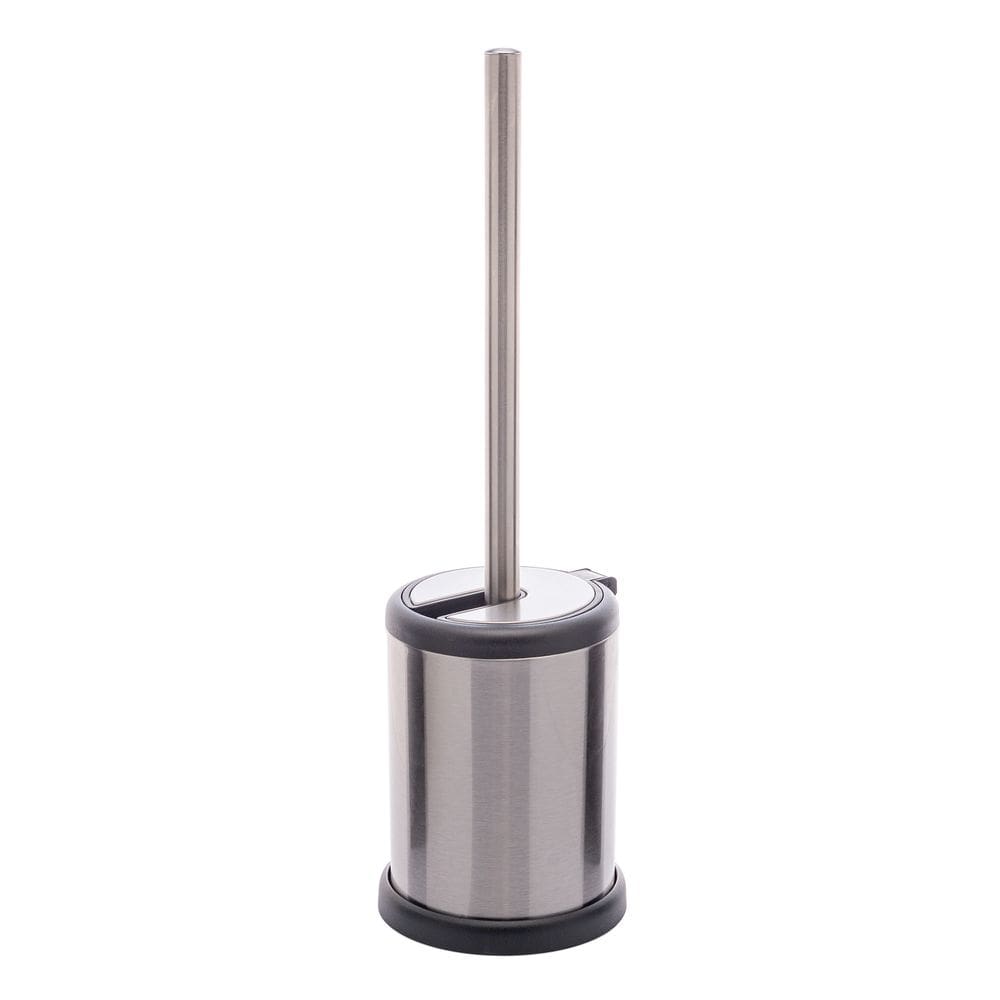 Escova Sanitária Inox Com Suporte E Tampa 11,5cm X 39cm Lyor