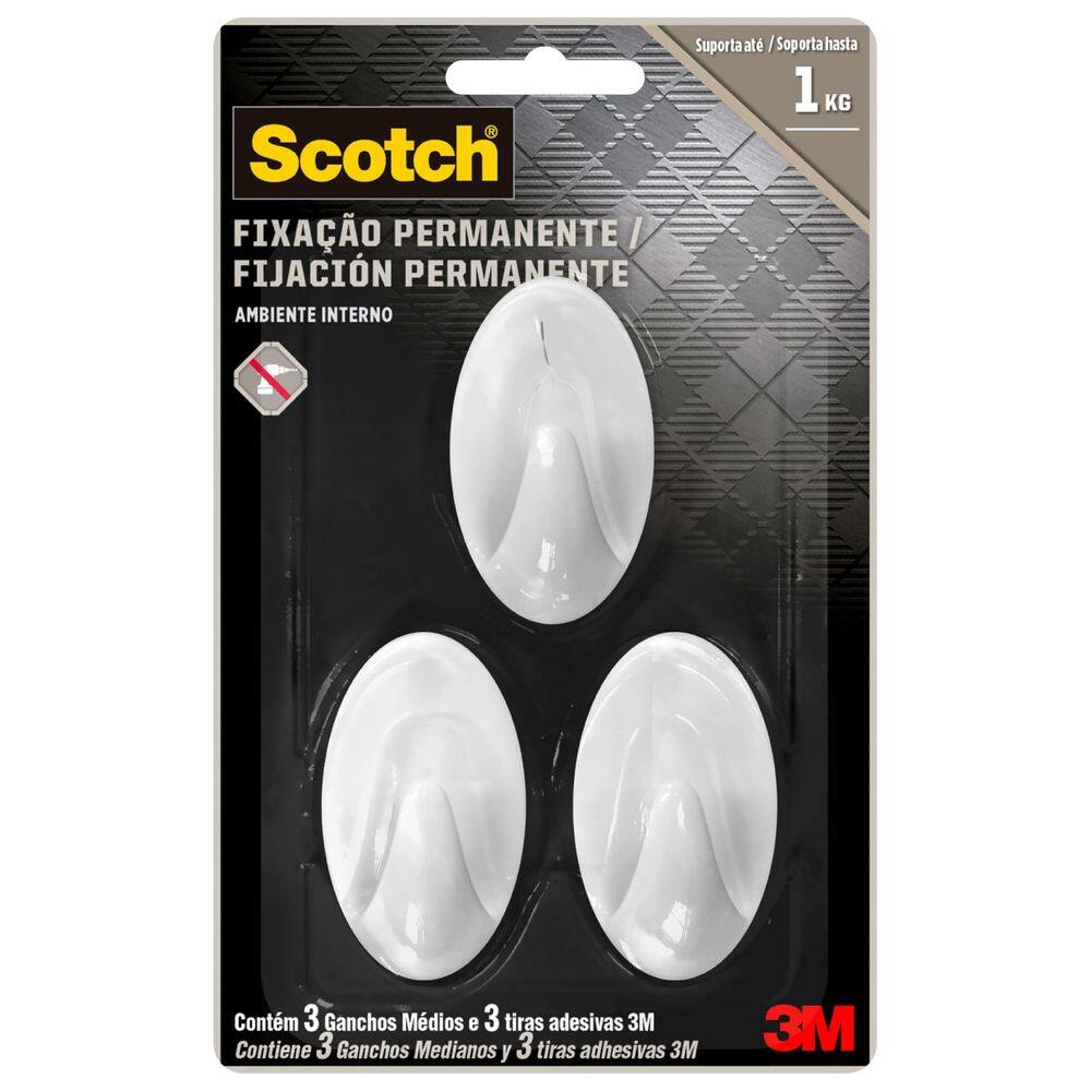 Gancho Scotch Médio - HB004684294 - 3M