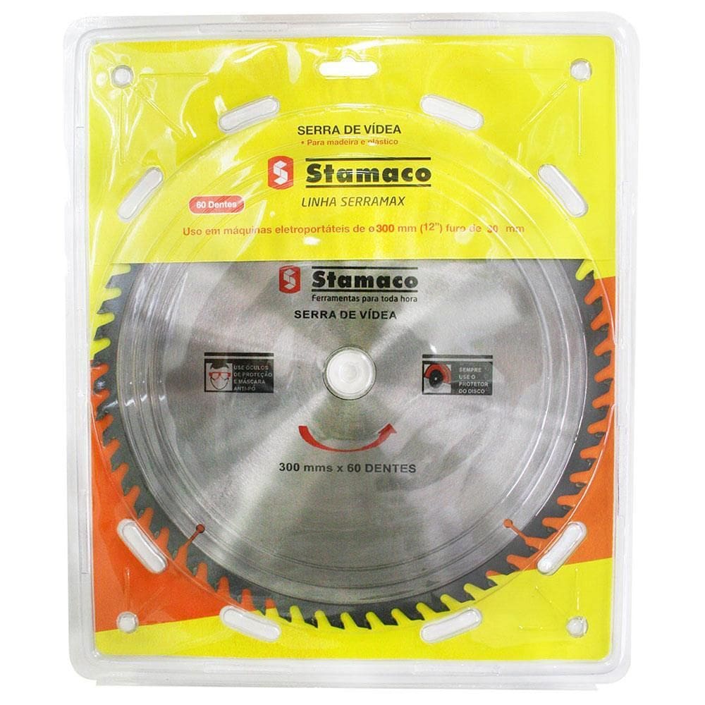 Disco de Serra Videa 300mm 12”” 60 Dentes - 2192 - STAMACO