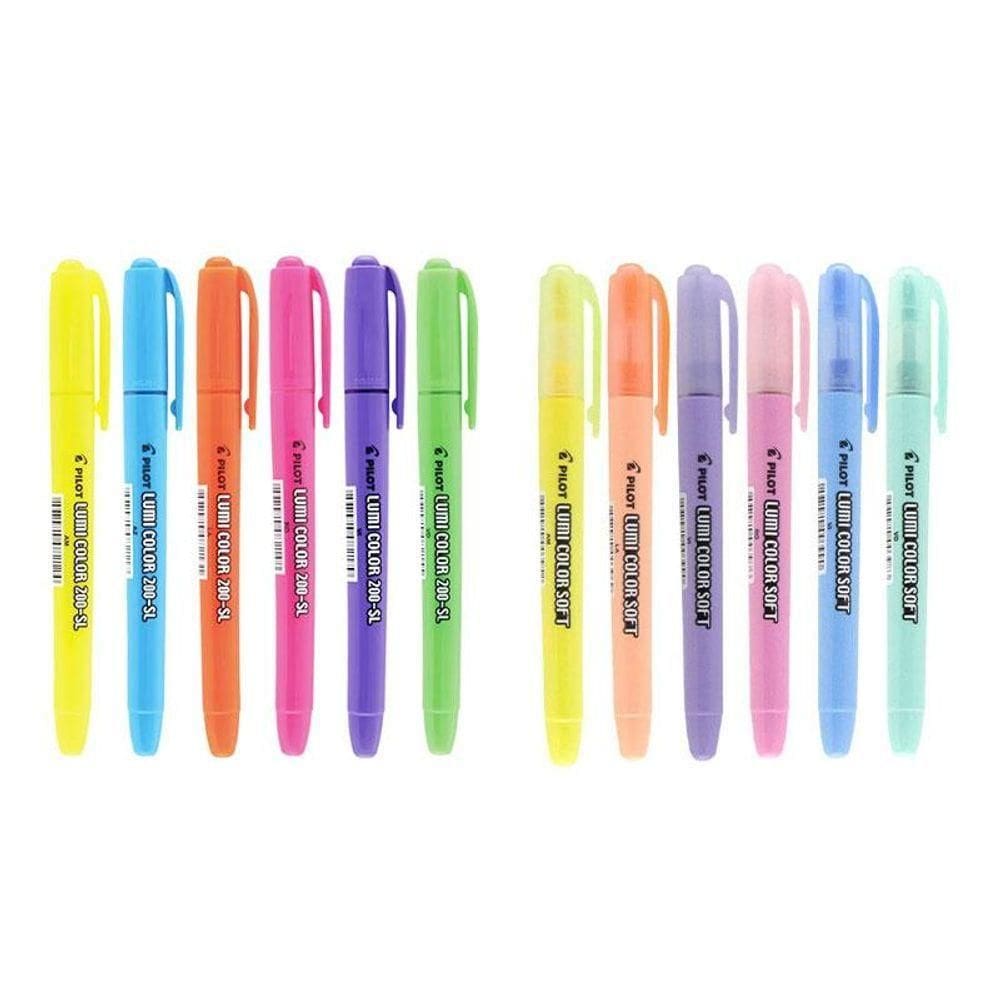 Marca Texto Lumi Color 200-sl Neon E Pastel 12 Unidades - Pilot