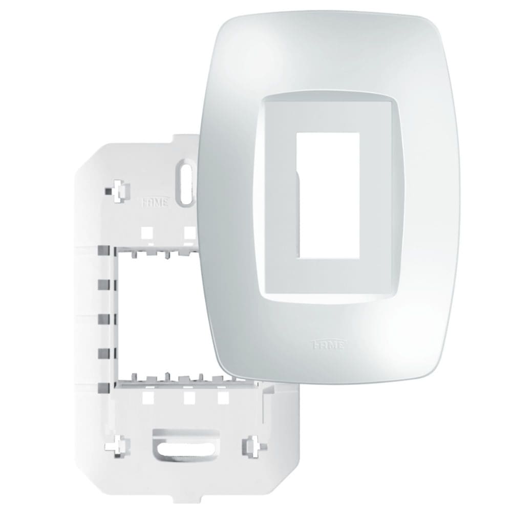 Placa 4”” x 2”” Com Suporte 1 Módulo Vertical Elegance - 2758 - FAME