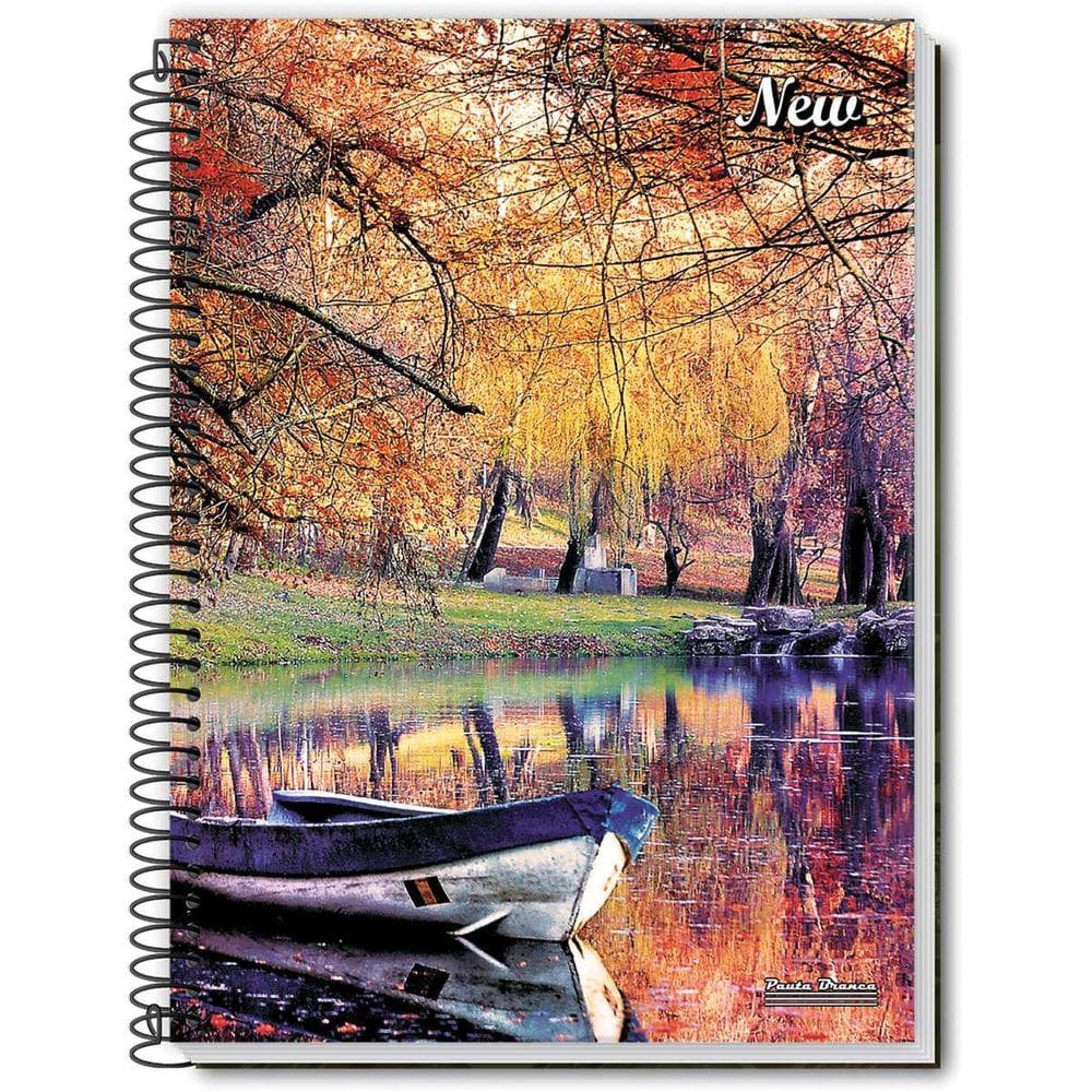 Caderno Espiral 1/4 Flexivel New 48Fls.