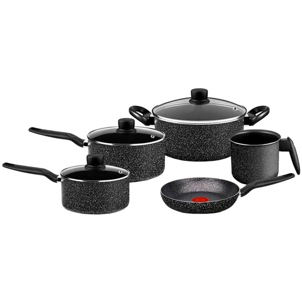 Jogo de Panelas Rochedo Antiaderente 5 Peças Stone Pro