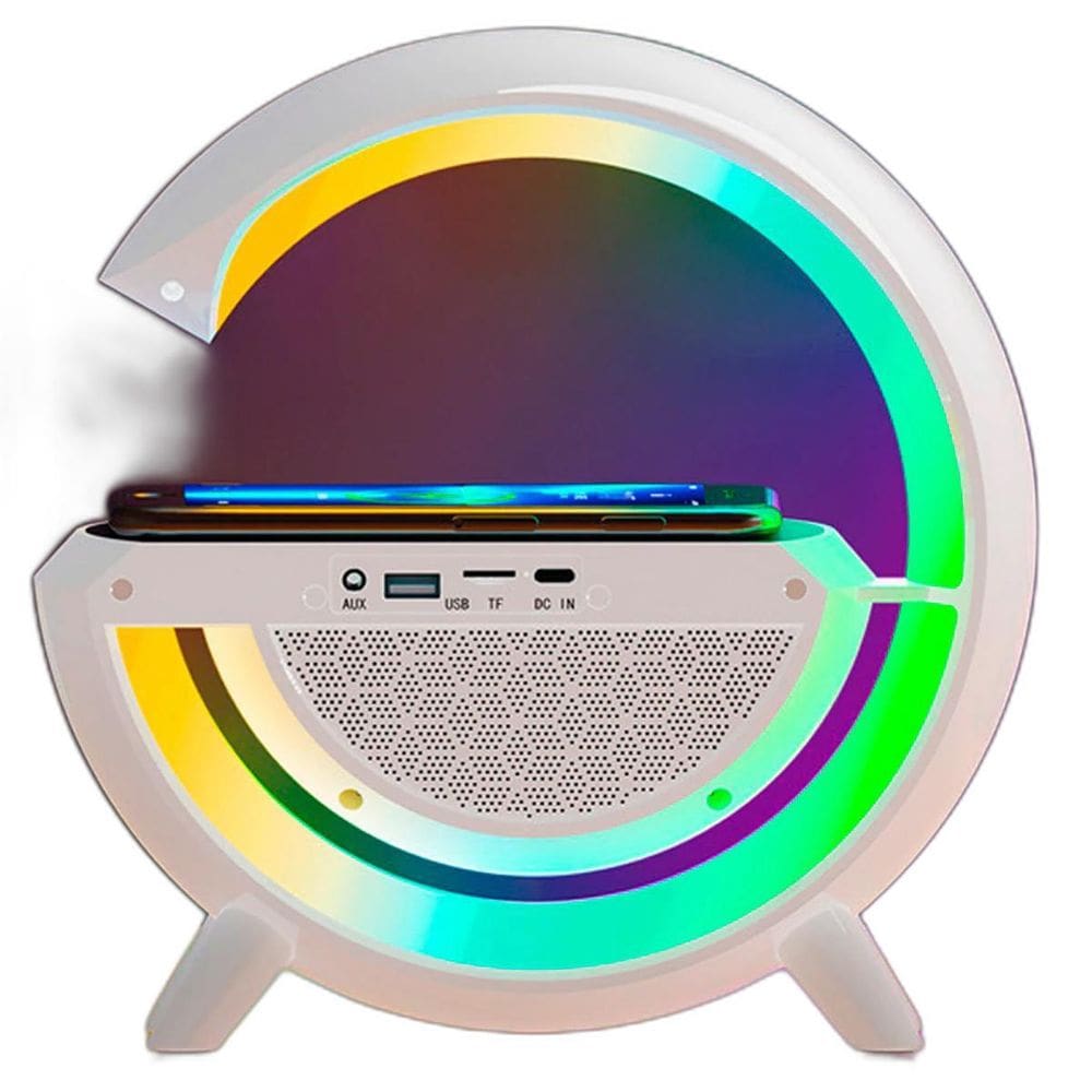Luminária De Mesa Smart Bluetooth Speaker Com Controle De Ap