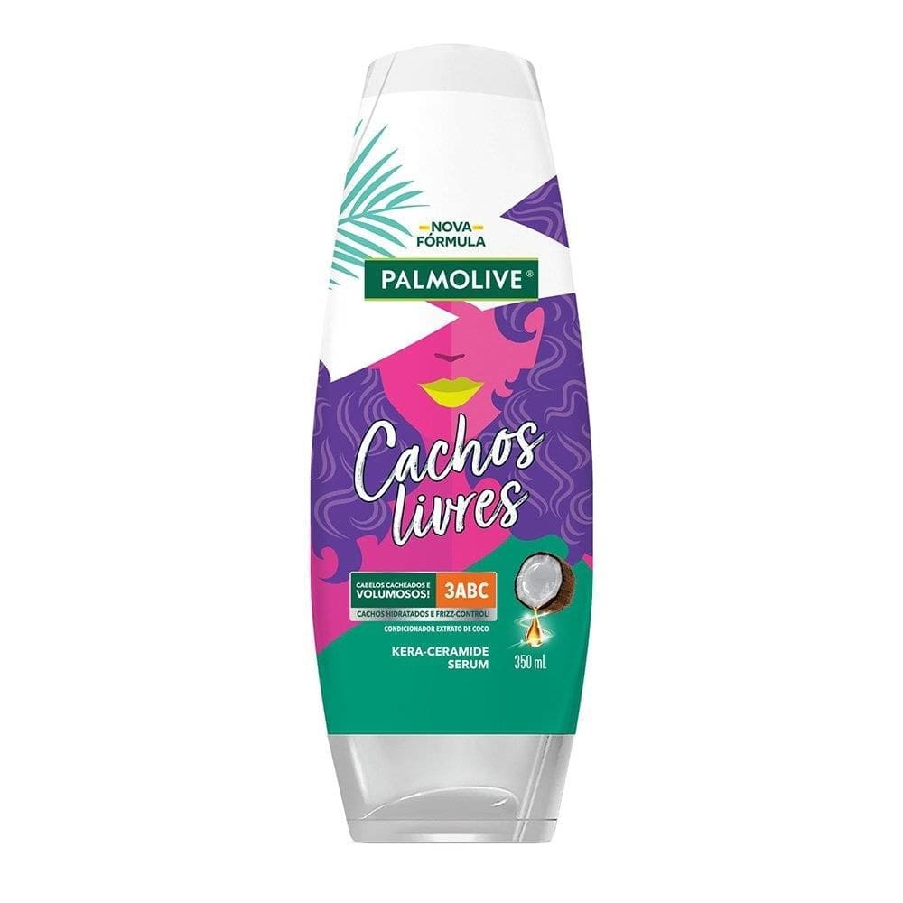 Condicionador Palmolive Cachos Livre Extrato de Coco 350ml