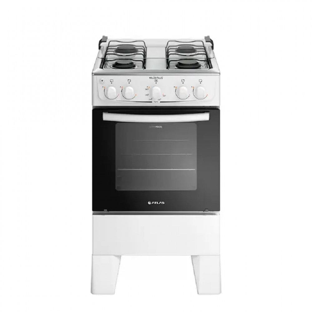 Fogão Milão Plus 4 Bocas Automático Mesa de Inox Bivolt Atlas