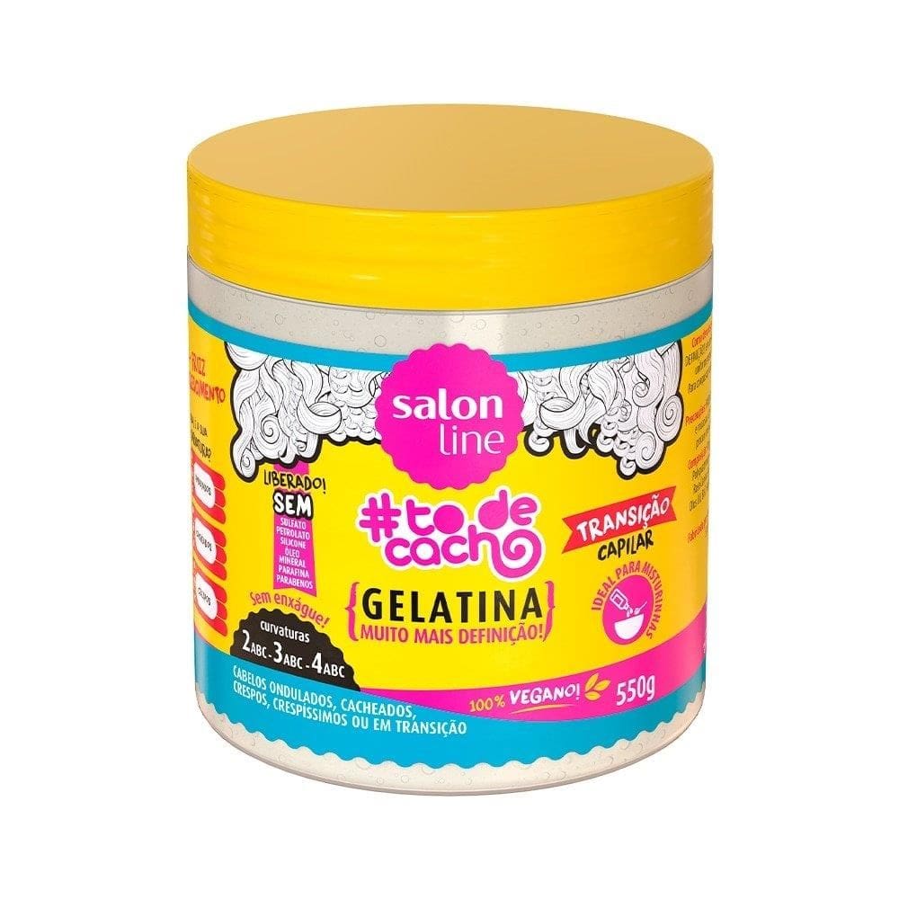 Gelatina Capilar Salon Line To de Cacho Transição Capilar 550g