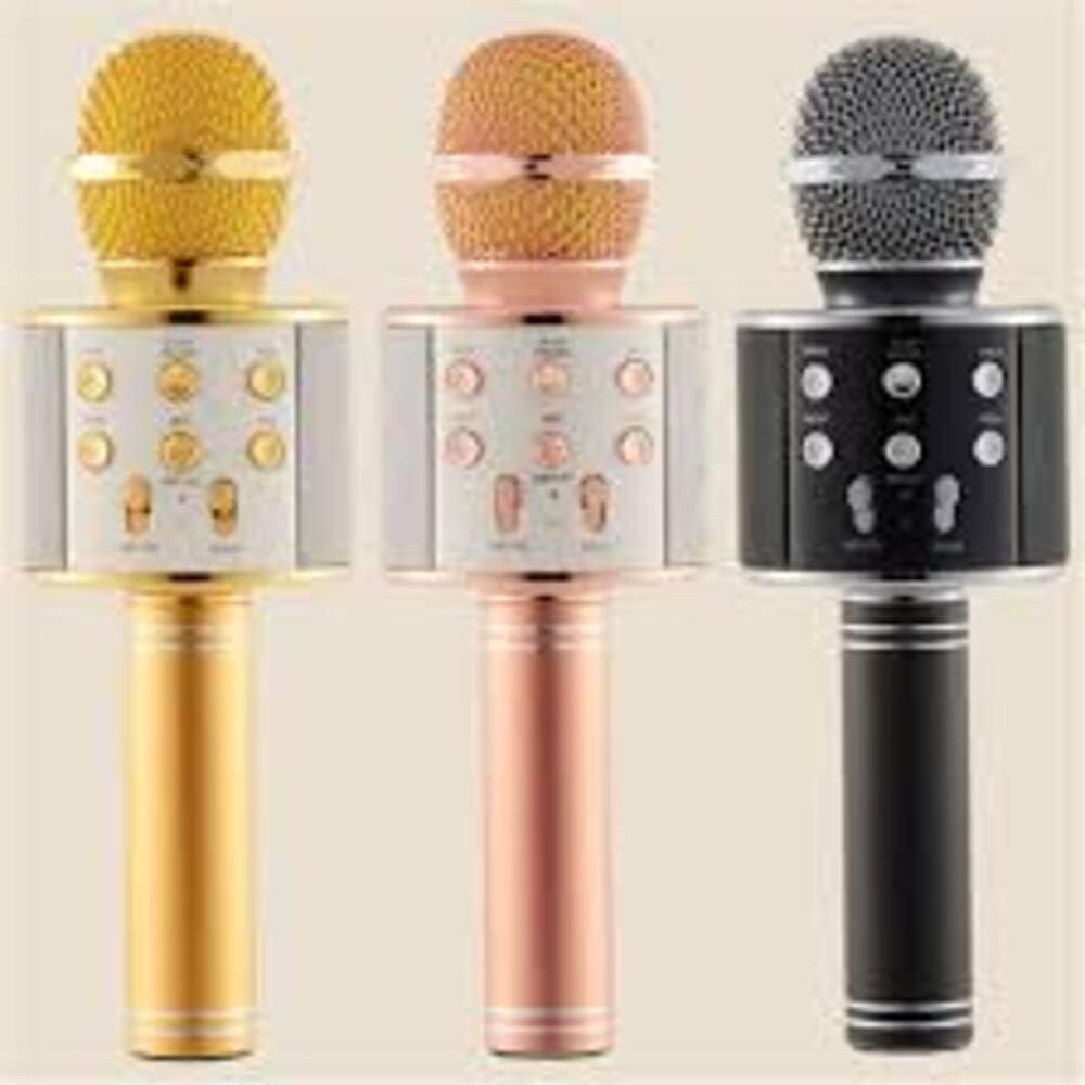 Microfone Bluetooth Karaoke The Voice Portatil Sem Fio Caixa Som Auto Falante Musical Criancas Youtuber