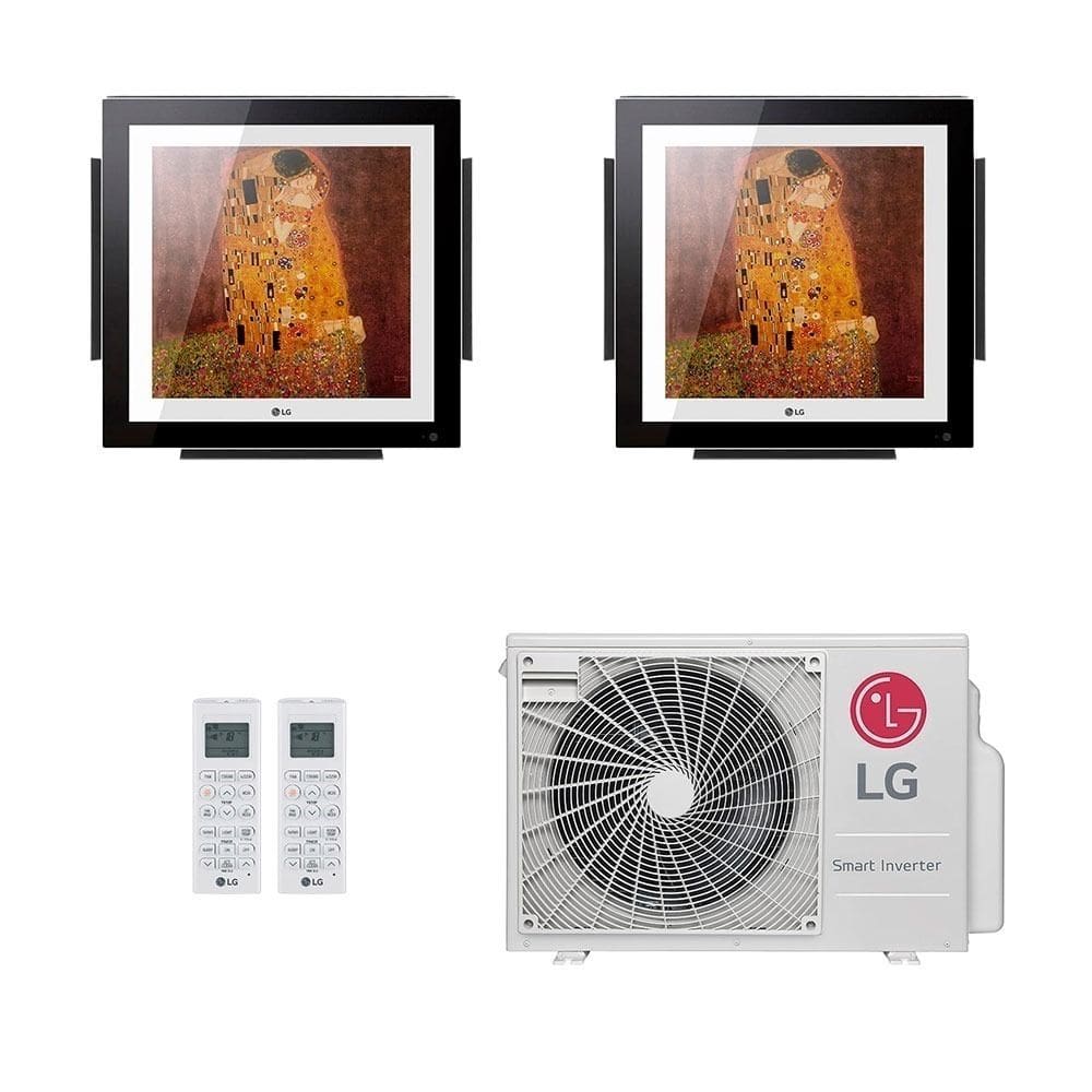 Ar-Condicionado Multi Split Inverter LG 18.000 (2x Evap Artcool Gallery 12.000) Quente/Frio 220V