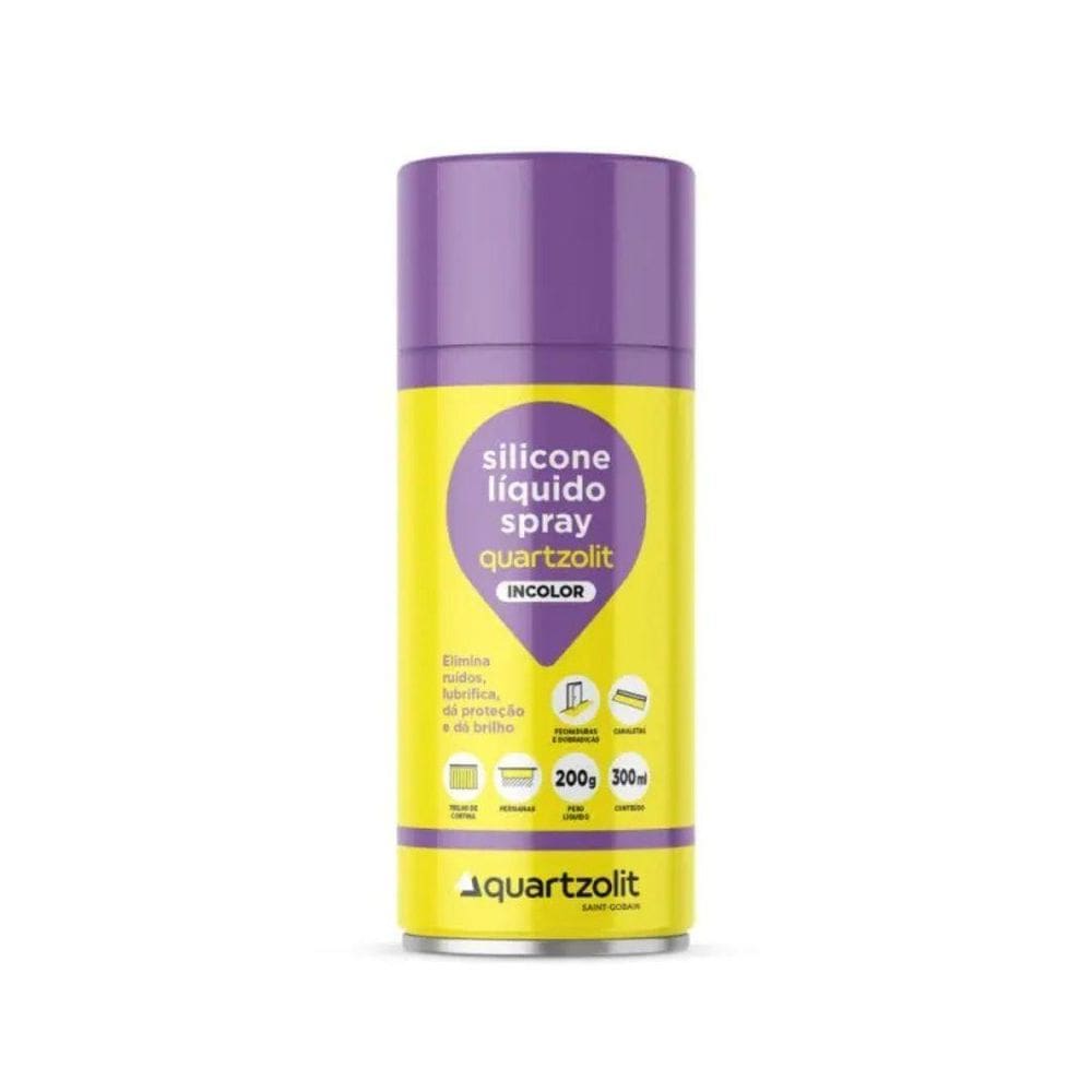 Quartzolit Silicone Líquido Spray Incolor Multiuso 300Ml