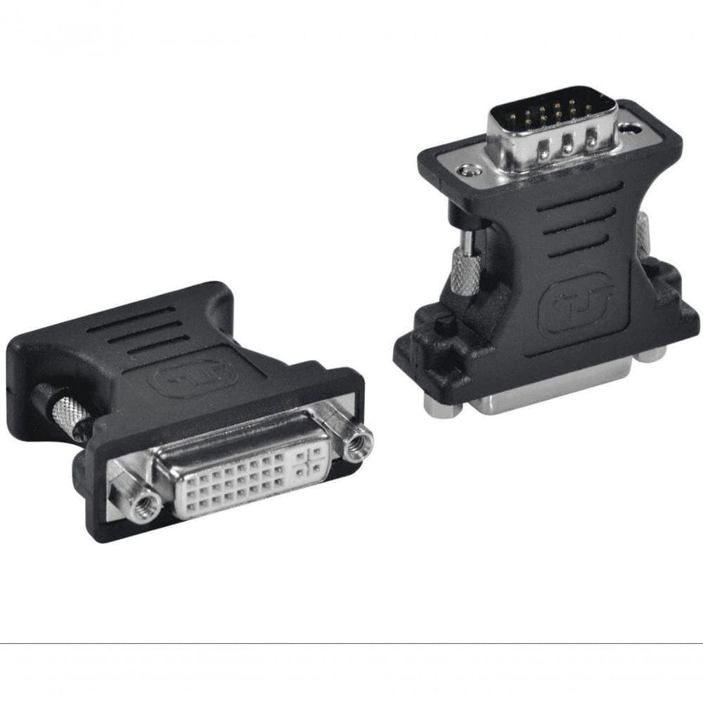 Adaptador Dvi 24+5 Femea X Vga Macho 15 Pinos Adviif-v