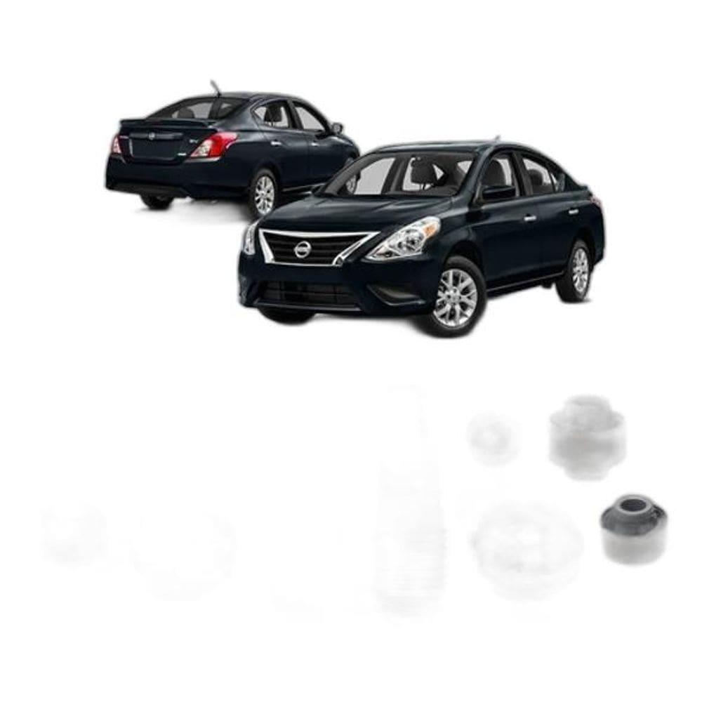 Kit 2 Coxim Batente Bucha Dianteira Versa 11 2 2013