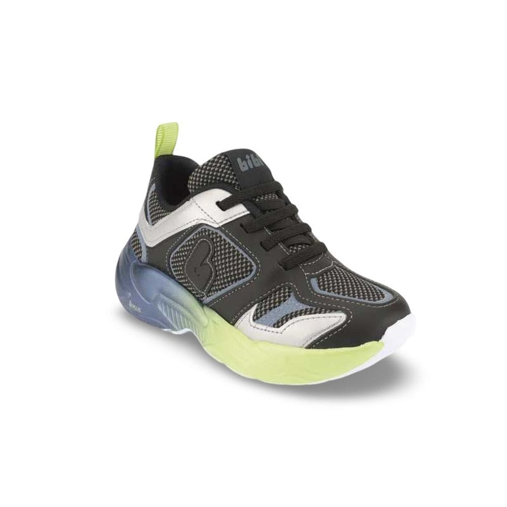 Tênis Infantil Menino Bibi Pegasus Preto com Verde
