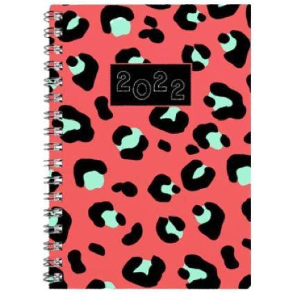 Agenda Capa Dura 2022 Espiral A5 Animal Print 176 Folhas